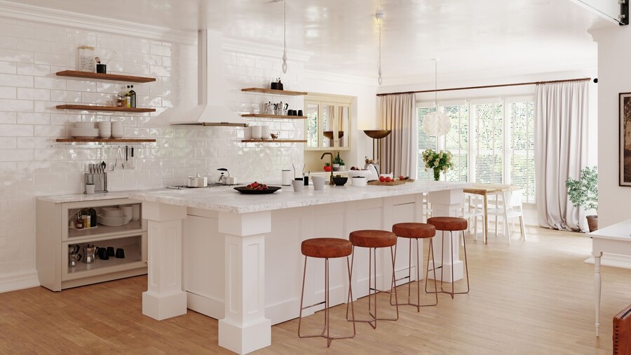 Kitchen Design by Lina Khatib Interiors, Inc.
